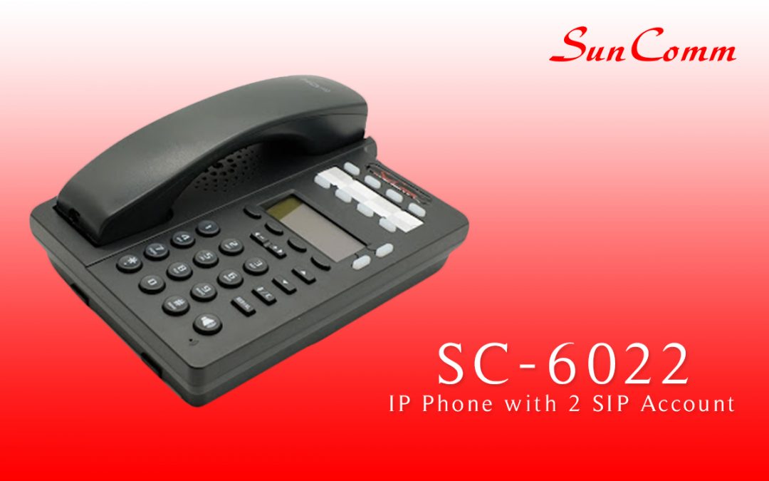 SC-6022 IP Phone with 2 SIP account